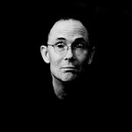 William Gibson poses for a photo taken during his promotional tour for Spook Country in 2007.